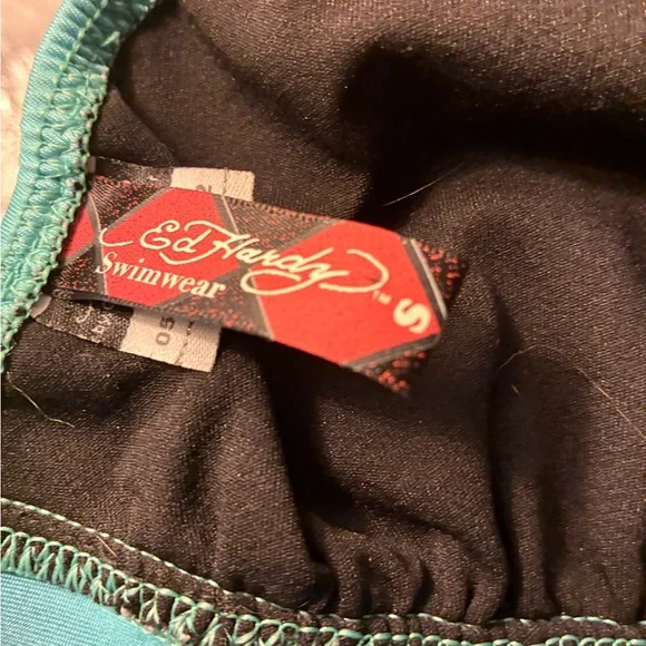 Ed Hardy Teal Swimwear bikini - Picture 2 of 3